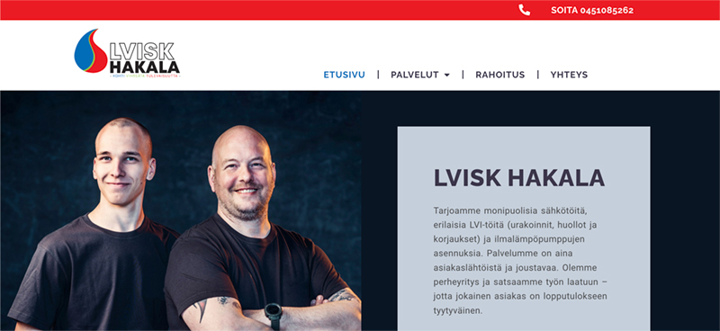LVISK Hakalan nettisivut